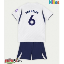 Camiseta Tottenham Hotspur Jan Paul van Hecke #6 Primera Equipación para niños 2026-27 manga corta (+ pantalones cortos)